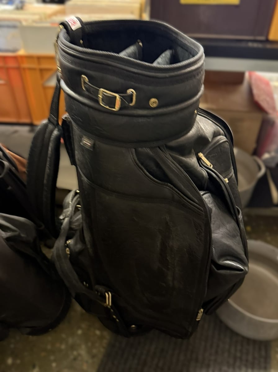Läder golfbag, svart - 'Tools for the Job'