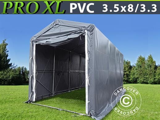Båthall PRO XL 3,5 x 8 x 3,3 x 3,94 m PVC Grå