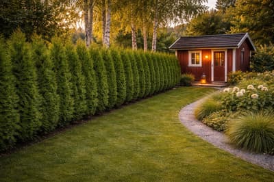 Thuja Smaragd & Brabant – direkt från odlaren.