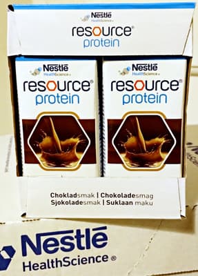 NESTLE RESOURCE PROTEIN Choklad /  44   färdig dryck förpackningar / 200 ml styck