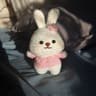 Blush Bunny Nyckelring